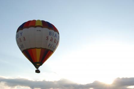 气球, 热气球, 飞, 浮法, 空气, 云彩