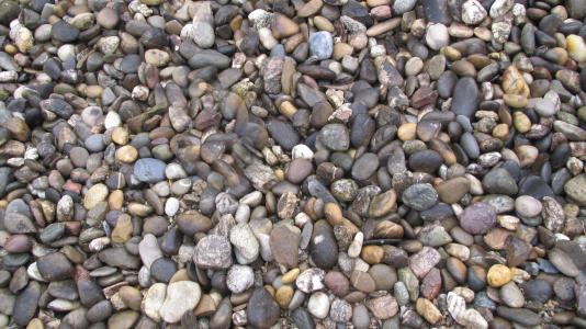 石头, 卵石, 鹅卵石, 表面, 花园, 露台, 纹理