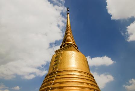 宝塔, 黄金, 亚洲, 建筑, 泰国, 佛教