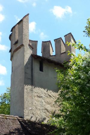 城墙, 塔, 巴塞尔, 瑞士, 从历史上看, 中世纪, 墙上