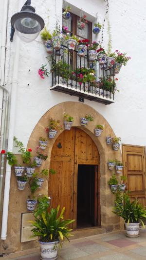 西班牙, 房子, 花, javea, 欧洲, 西班牙语, 建筑