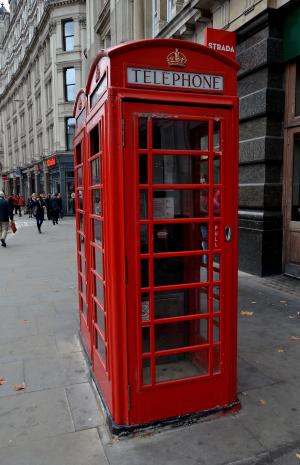 电话亭, 红色, 伦敦, 英格兰