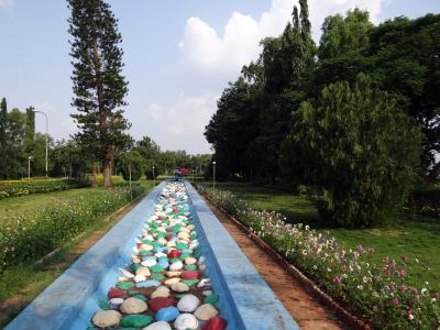 naveeluteerth, 花园, 花坛, 鹅卵石, malaprabha 坝址, saundhatti, 印度