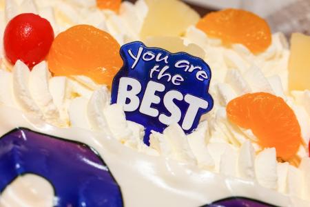生日, 蛋糕, 奶油, 你是最好的, 说, 庆祝活动, 生日蛋糕
