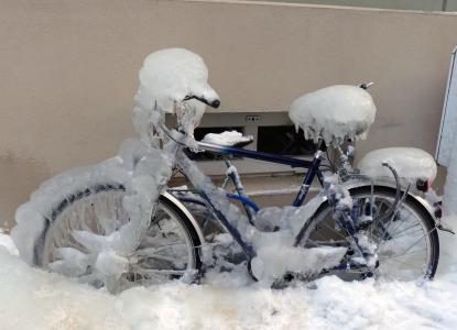 自行车, 冬天, 冰, 斯特拉尔松