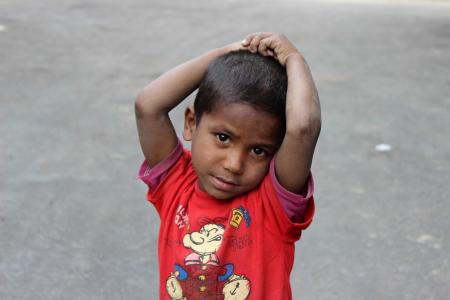 印度, 儿童, 好奇心, 贫困, 眼睛