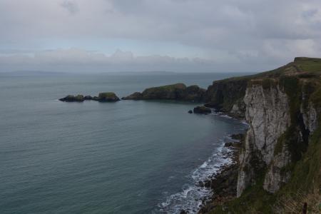 海, 岩石, 岩质海岸, 北爱尔兰, 自然, 海岸