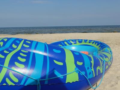 桨船, 水, 海, 海滩, 夏季, 蓝色, 假期