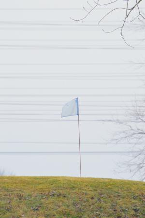 国旗, 高尔夫球场, 电线, 景观, 水平, 自然