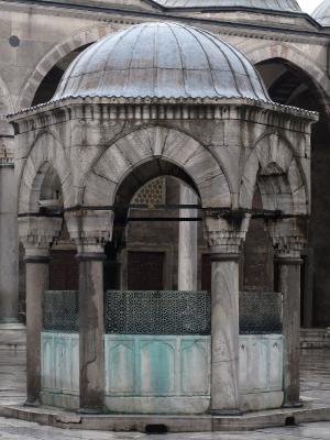喷泉, 清真寺, 院子里, 感兴趣的地方, 宗教, 实施, 伊斯坦堡