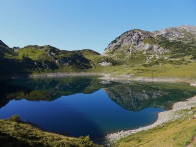 山全景, bergsee, 自然, 徒步旅行, 恢复, 自然保育