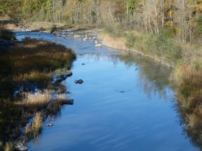 河, 水课程, 景观, 秋天, 自然, 高等阿尔卑斯, 禁锢河