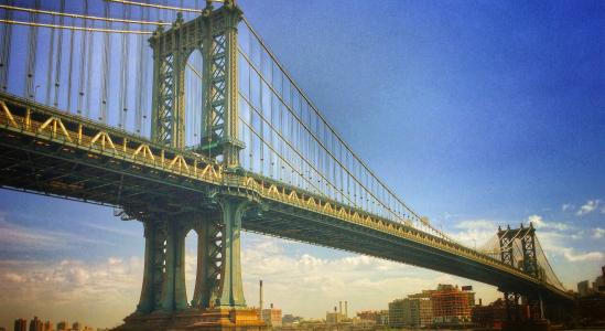 曼哈顿, 桥梁, 城市, 新增功能, 纽约, 城市景观, 建筑