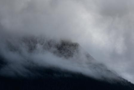 照片, 云彩, 覆盖物, 山, 高峰, 云计算, 雾