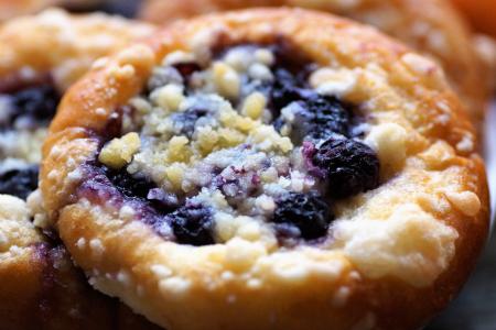 饼干, 蓝莓, 发酵, 的面团, 甜, 糕点, 面包屑