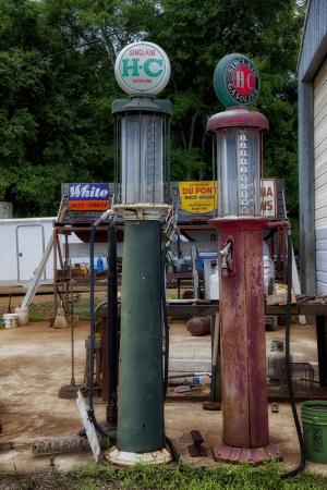 气泵, 古董, 阿拉巴马州, 汽油, 车站, 历史, 历史
