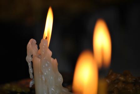 蜡烛, 悲伤, 消防, 蜡, 容易, 黑暗, 教会