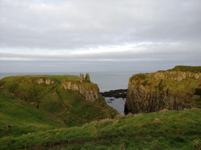 城堡, 废墟, 爱尔兰, 海, 海岸