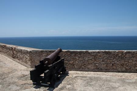 堡垒, 枪, 海洋, 预订, 海岸, 海, 古巴