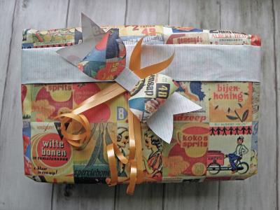 礼物, 包装, 礼品包装, 弓, 橙色丝带, 生日, 祝贺