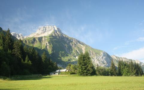 阿尔卑斯山, cluses, 伟大的讨价还价, 山, 自然, 欧洲阿尔卑斯山, 夏季