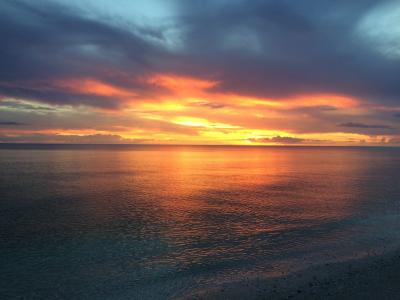 佛罗里达州日落, 天空, 海洋, 海滩