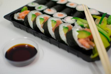 寿司, 鱼, 筷子, 酱汁, 日语, 三文鱼, 海鲜