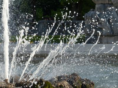 水, 注入, 喷泉, 米拉贝尔花园, 萨尔茨堡, 串珠, 水功能