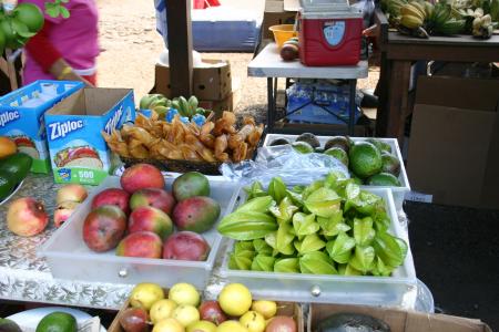 水果市场, 夏威夷, 市场, 销售站, 弗里施, 芒果, 星果子