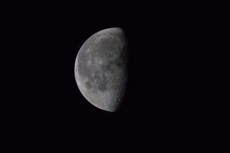 自然, 月亮, 半个月亮, 晚上, 天文学, 太空探索, 月球表面