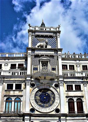 塔, 时钟, 的神圣, 品牌, 威尼斯, 建筑, 著名的地方