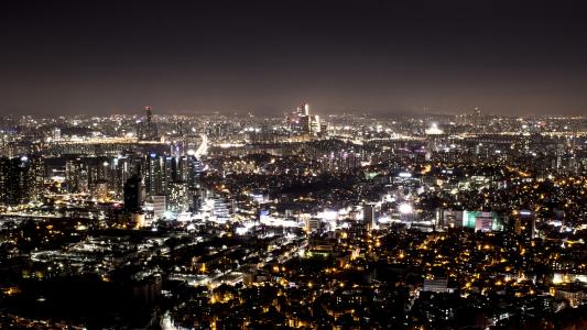 晚上, 城市, 城市的夜晚, 城市景观, 旅行, 具有里程碑意义, 都市
