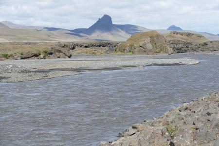 冰岛, 托尔标记, 景观, 自然, 荒野, 山脉, 河