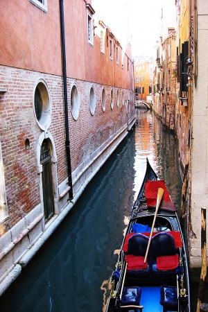通道, 威尼斯, 意大利, 吊船, 小船