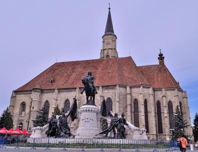 克, 罗马尼亚, 马赛广场, 教会, 吸引力, 雕像, 雕塑