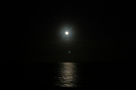 月亮, 晚上, 月亮夜, 浪漫, 满月, 西班牙, 海