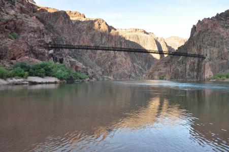 大峡谷, 骡子之旅, 河, 桥梁, 美国, 亚利桑那州, 吸引力