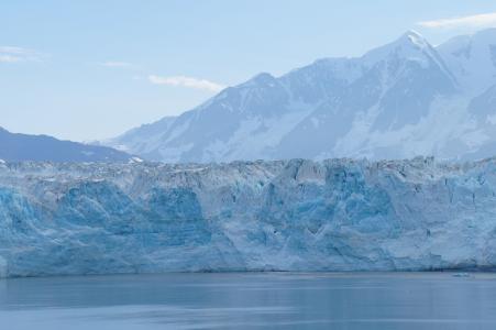 哈伯德冰川, 冰川, 阿拉斯加, 山, 滨水区, 自然, 冰
