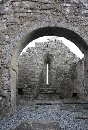 修道院, 爱尔兰, 纪念碑, 古代, 石头, 毁了, 下垂