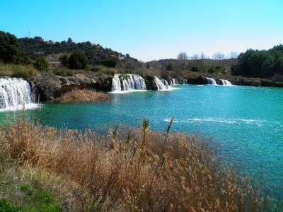 拉古纳, 水, 自然, 西班牙, 瀑布, 景观, ruidera 湖