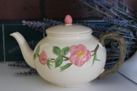 茶壶, 中国, 花, 饮料, 设计, 年份, 老