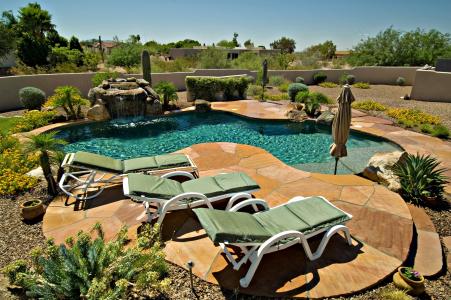 游泳池, 亚利桑那州, 沙漠, 游泳, 西南, 水