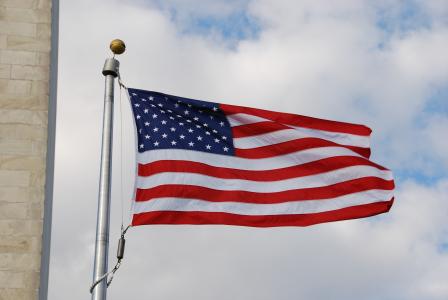 国旗, u s, 美国, 华盛顿