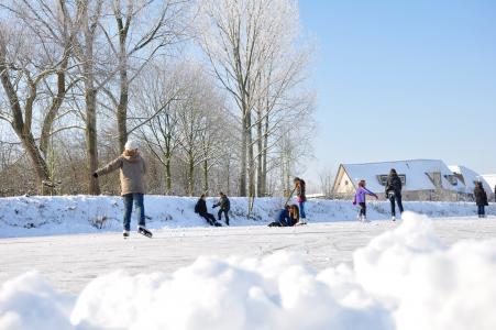 雪, 滑冰, 冰, 冬天, 荷兰, 乐趣, 白色