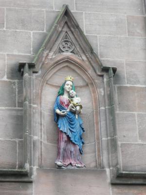 玛丽亚, 雕像, 耶稣, 儿童, 麦当娜, 上帝之母, 雕塑