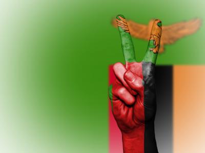 赞比亚, 和平, 手, 国家, 背景, 旗帜, 颜色
