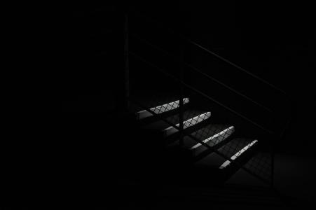 楼梯, 楼梯间, 黑暗, 楼梯, 步骤, 楼梯, 可怕