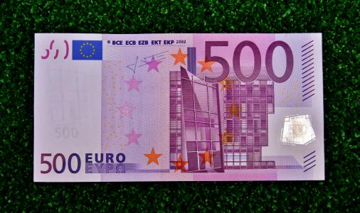 欧元, 500, 美元的钞票, 钱, 货币, 纸币, 500欧洲
