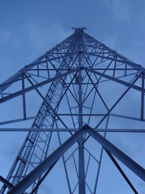 电信塔, 塔, 金属结构, 技术, 蓝色, 钢, 天空