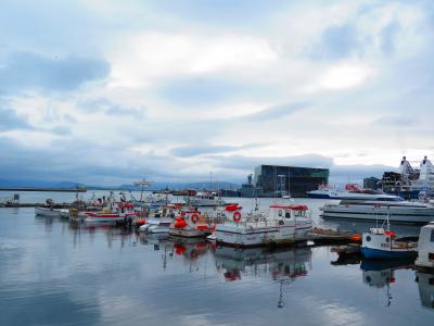 冰岛, 雷克雅未克, 端口, 哈帕, 港口, 航海的船只, 海